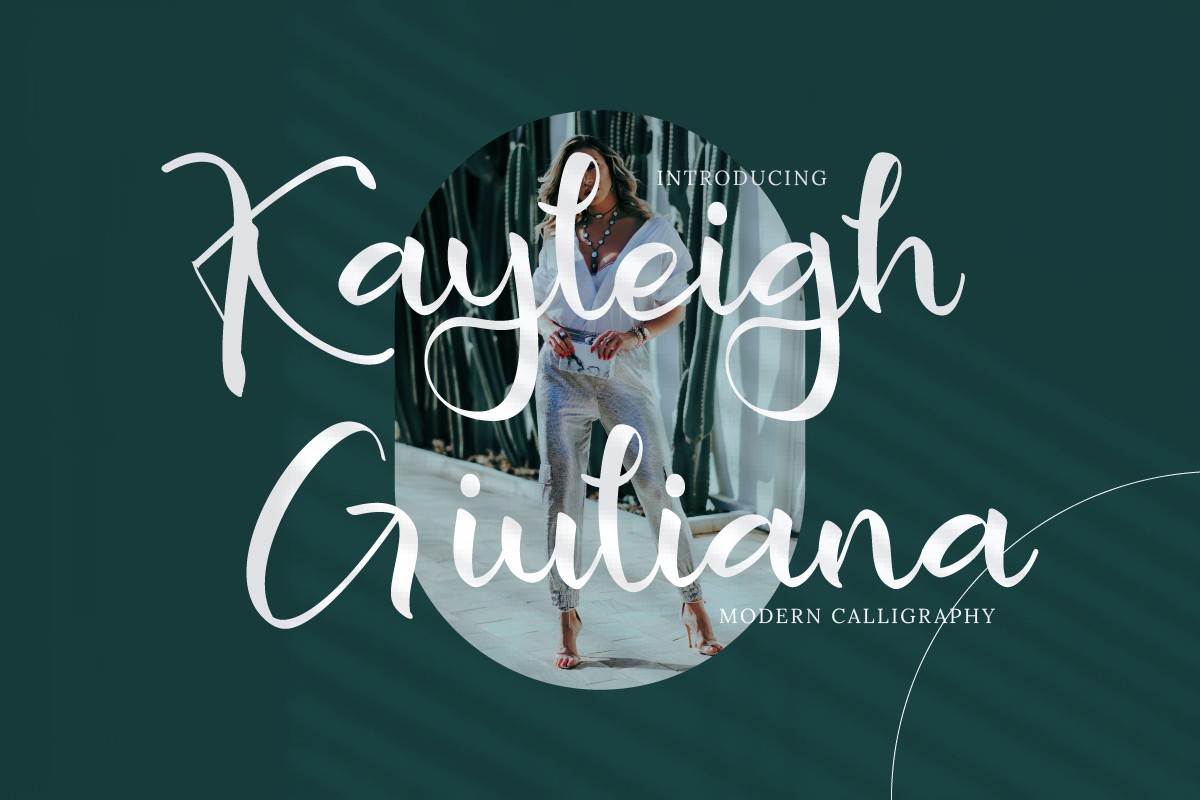 Przykład czcionki Kayleigh Giuliana