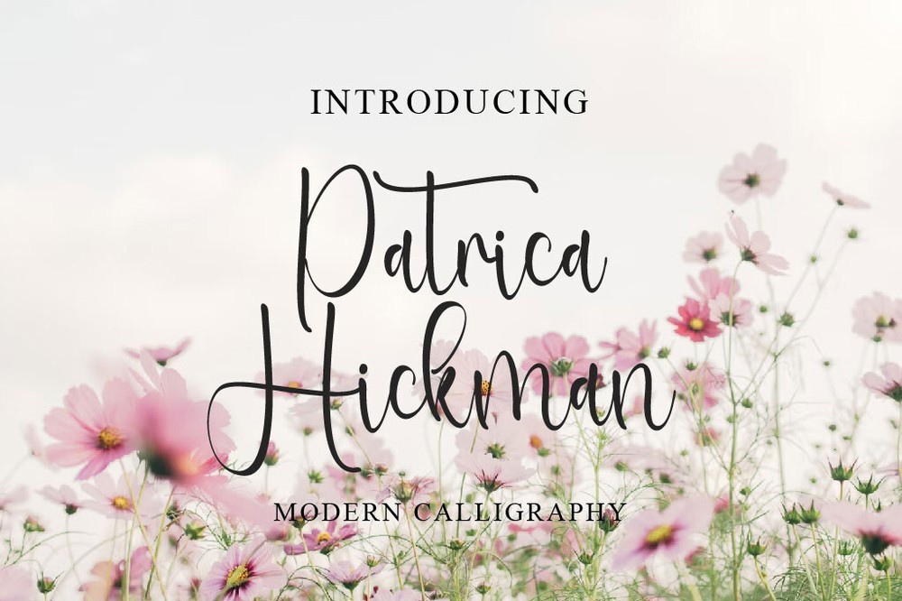 Przykład czcionki Patrica Hickman