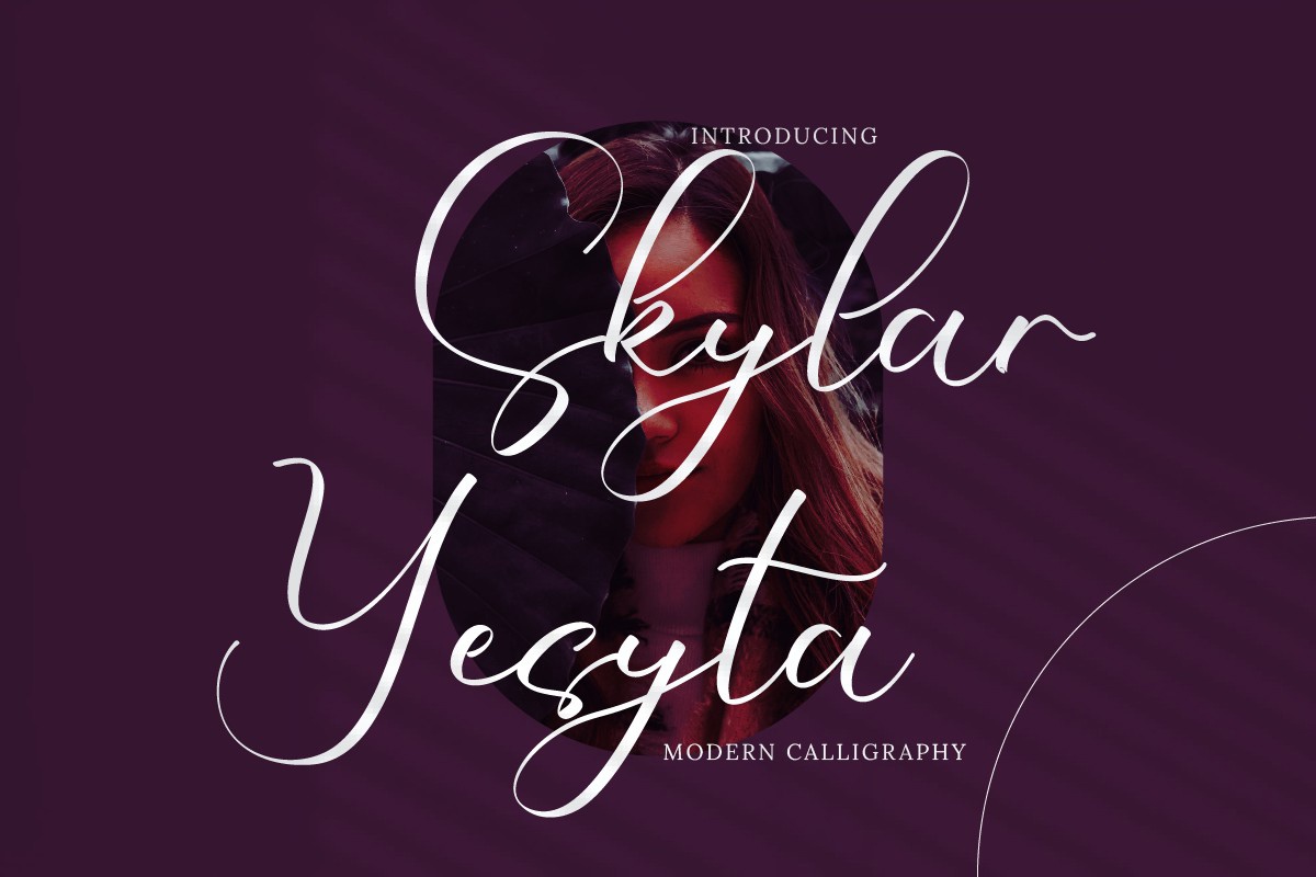 Przykład czcionki Skylar Yesyta Regular