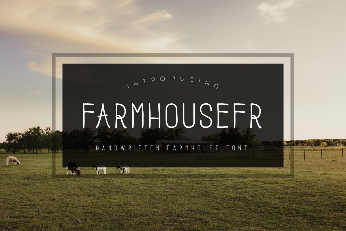 Przykład czcionki Farmhouse FR Regular