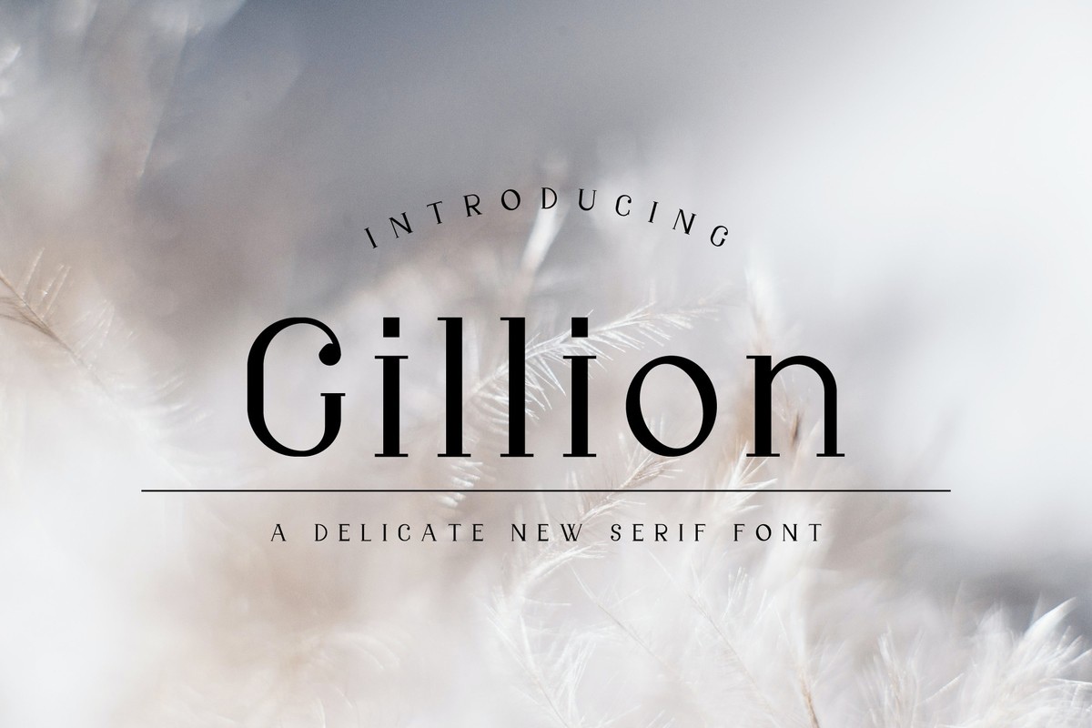 Przykład czcionki Gillion Regular