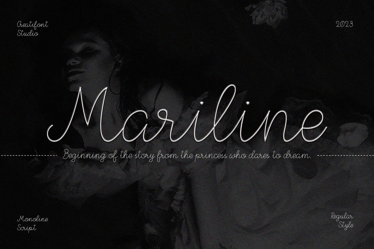 Przykład czcionki CF Mariline Regular