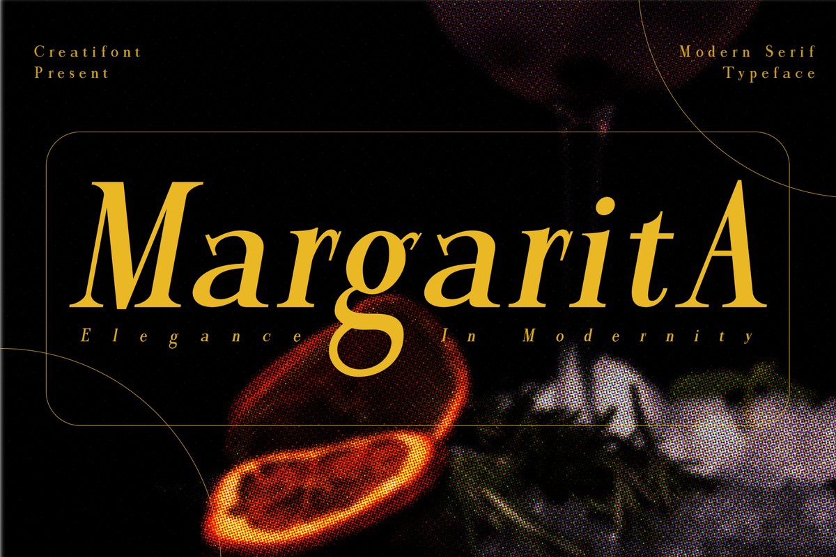 Przykład czcionki Margarita
