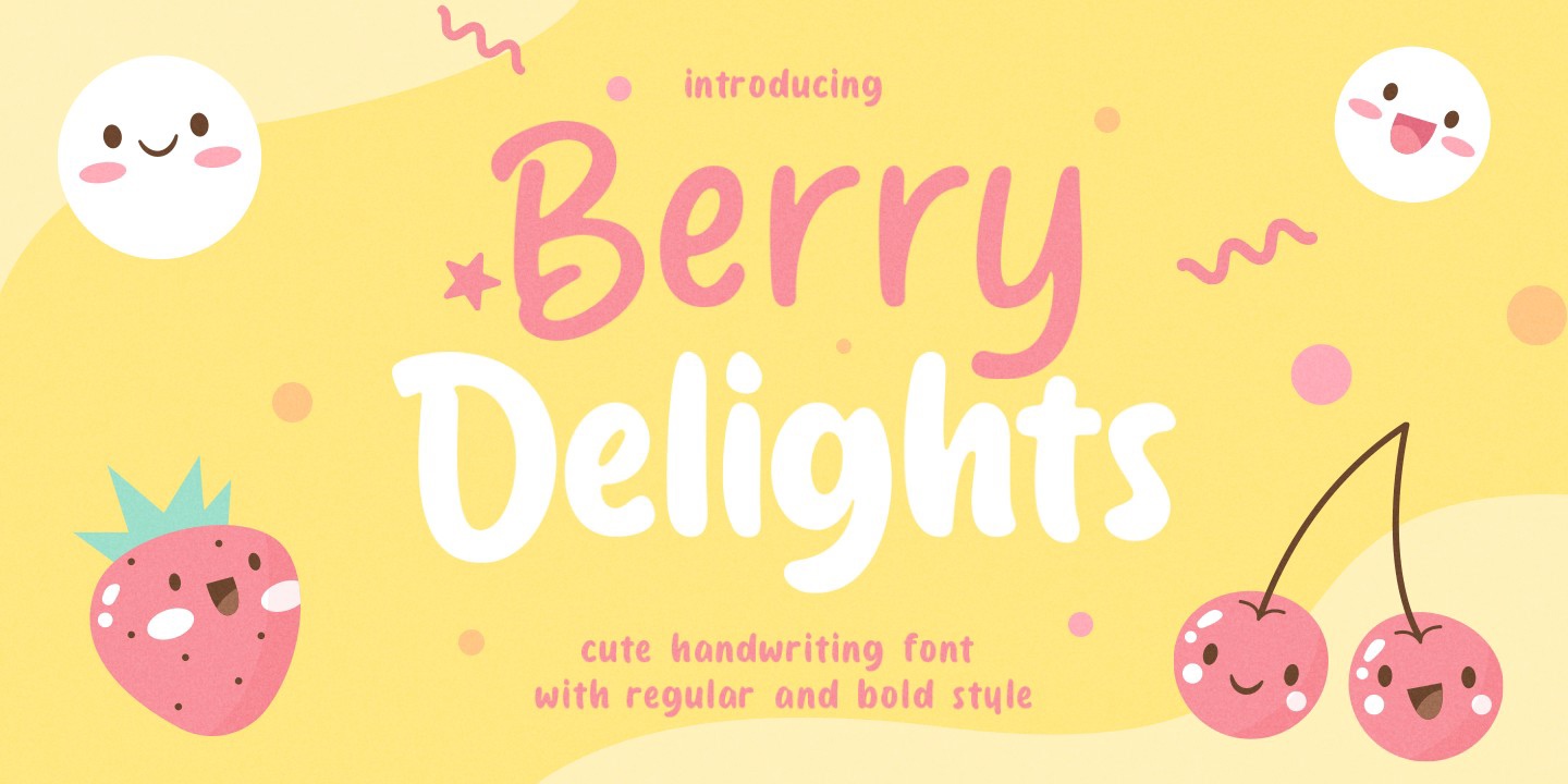 Przykład czcionki Berry Delight Regular
