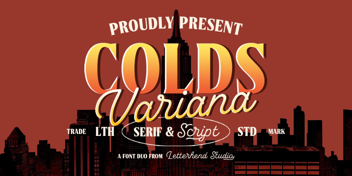 Przykład czcionki Cold Variana Script Regular