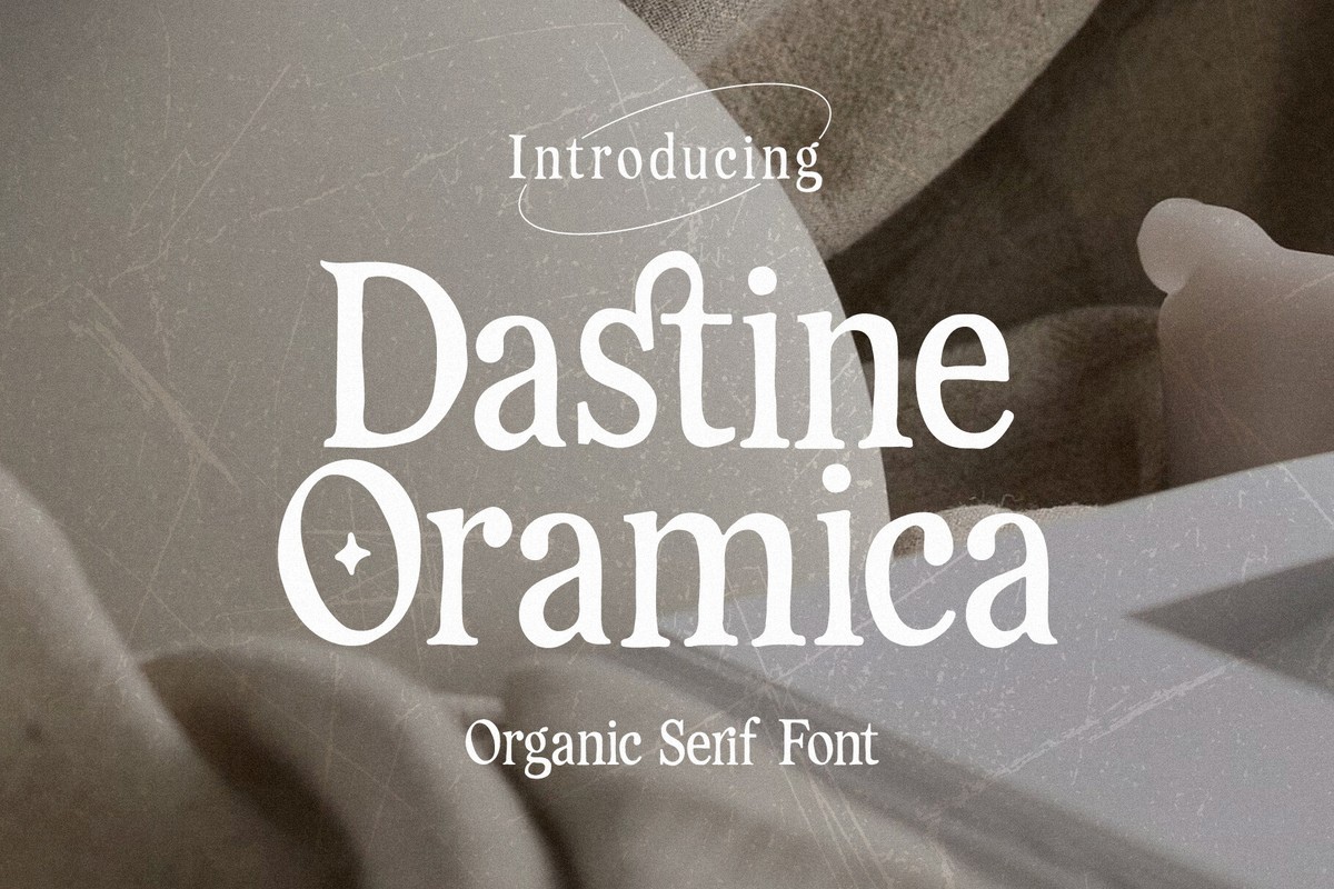 Przykład czcionki Dastine Oramica