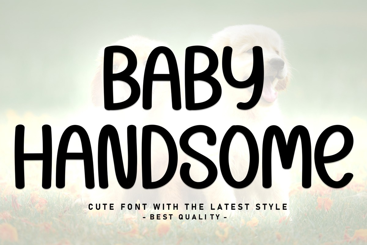 Przykład czcionki Baby Handsome Regular