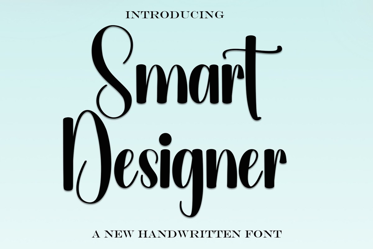 Przykład czcionki Smart Designer Regular