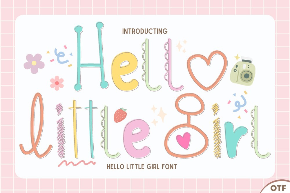 Przykład czcionki Hello Little Girl