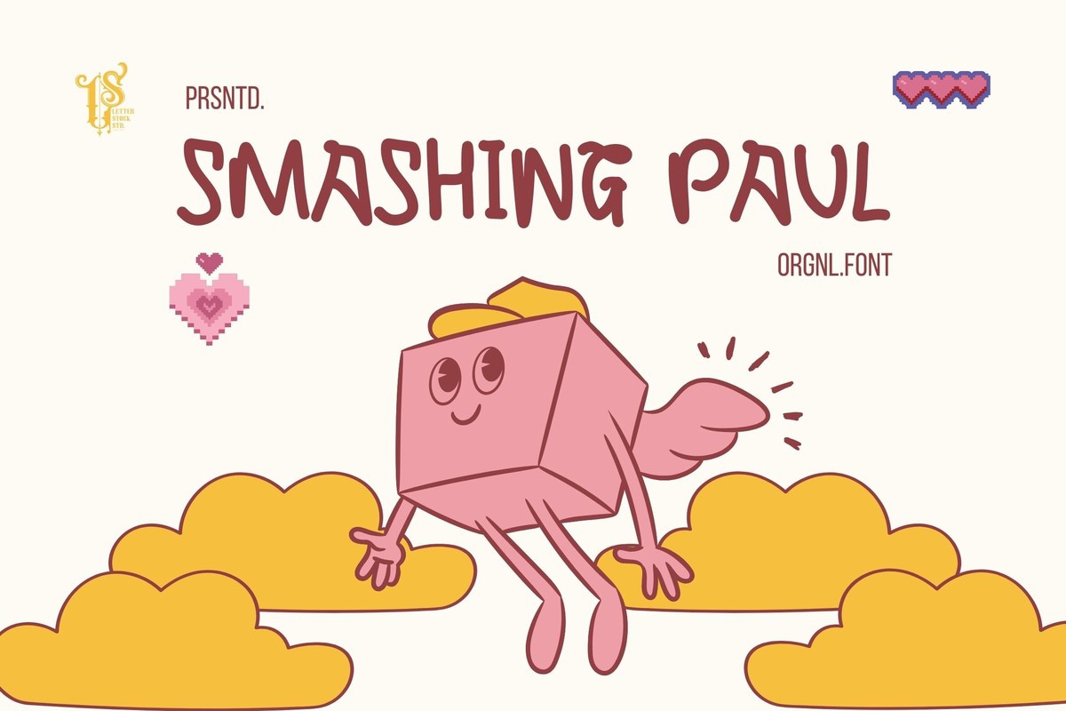 Przykład czcionki Smashing Paul