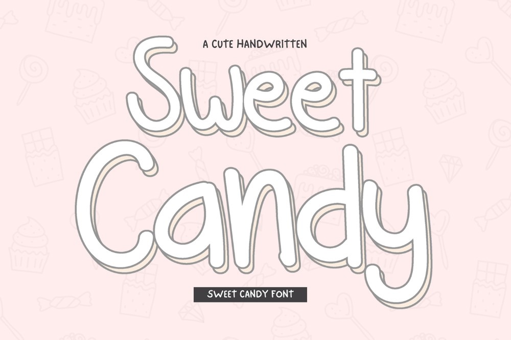 Przykład czcionki Sweet Candy