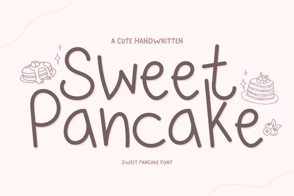Przykład czcionki Sweet Pancake