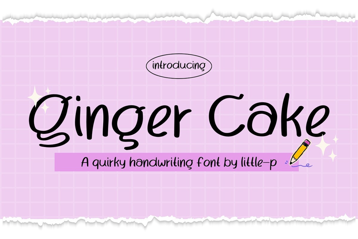 Przykład czcionki Ginger Cake