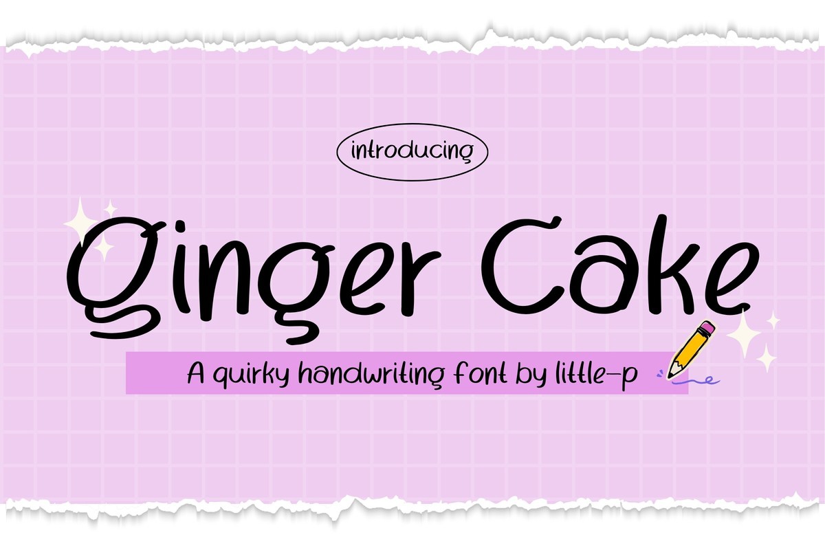 Przykład czcionki Ginger Cake Regular