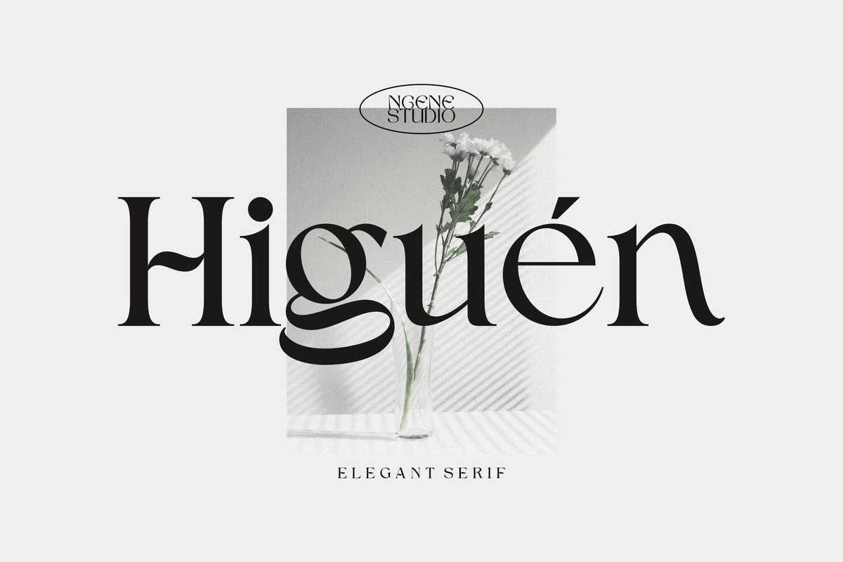 Przykład czcionki Higuen Regular