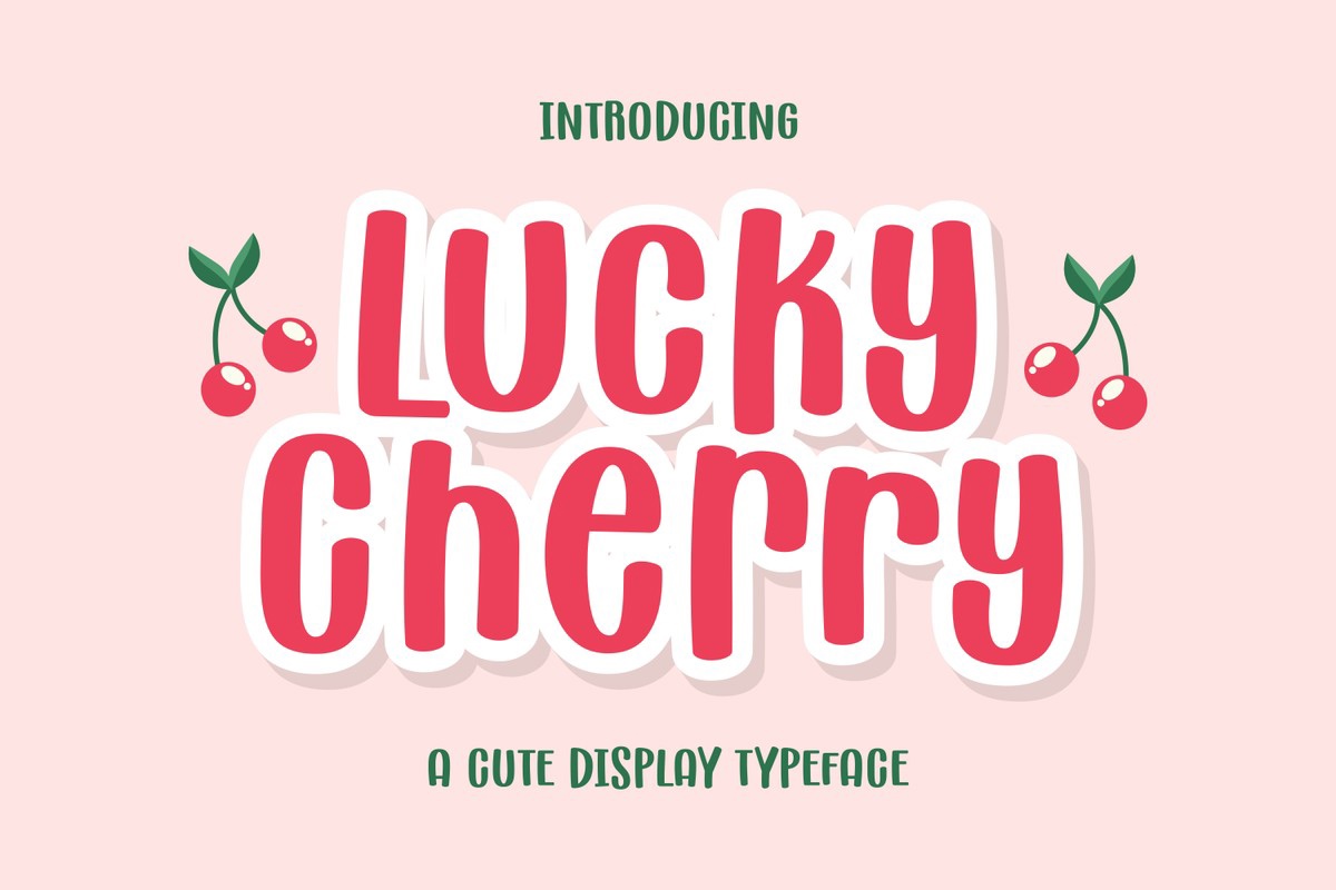 Przykład czcionki Lucky Cherry