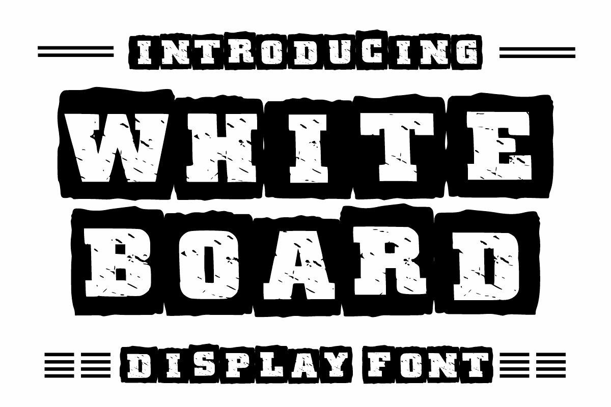 Przykład czcionki White Board Regular