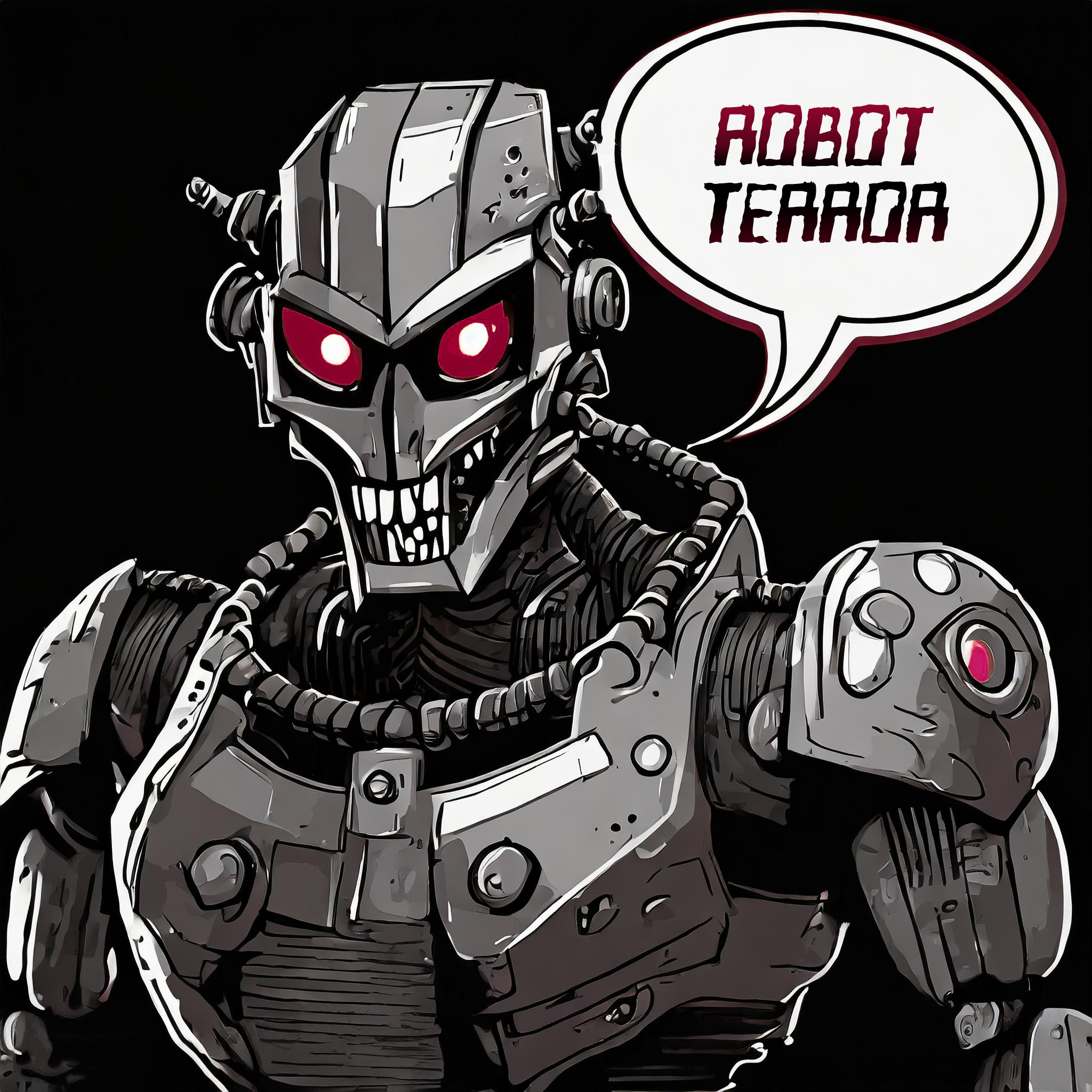 Przykład czcionki Robot Terror Regular