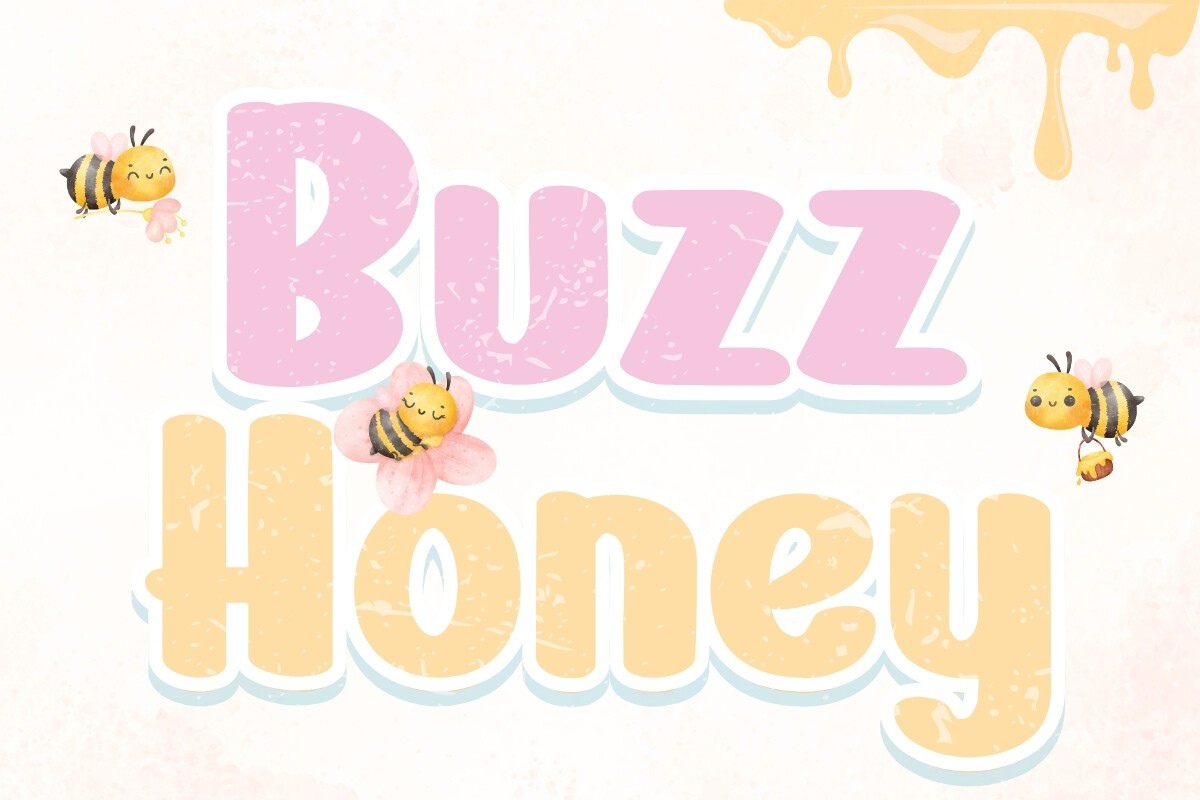 Przykład czcionki Buzz Honey