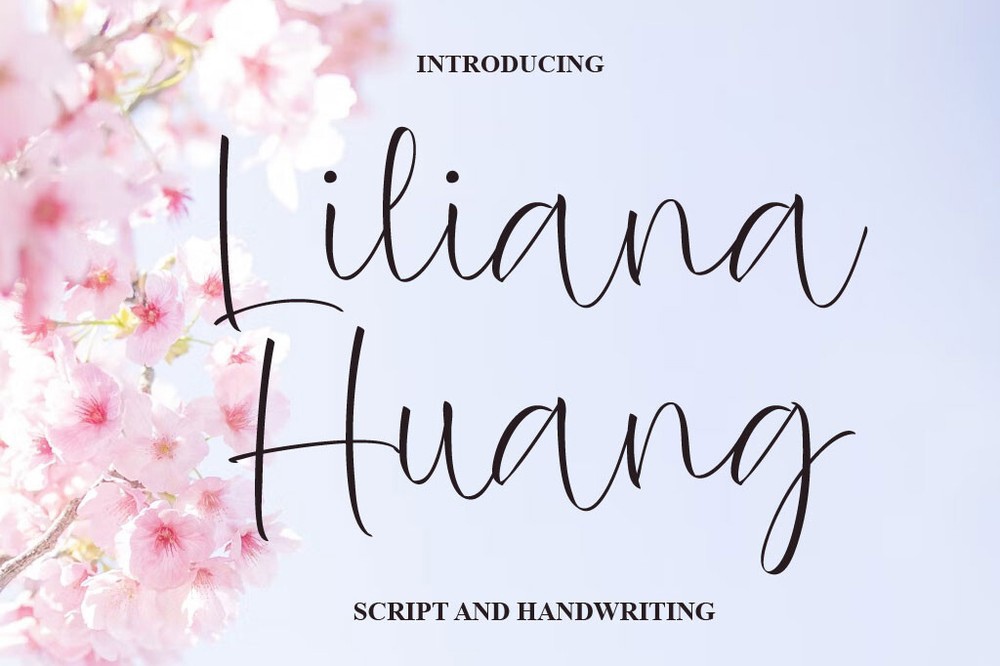 Przykład czcionki Liliana Huang