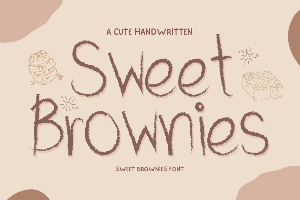 Przykład czcionki Sweet Brownies