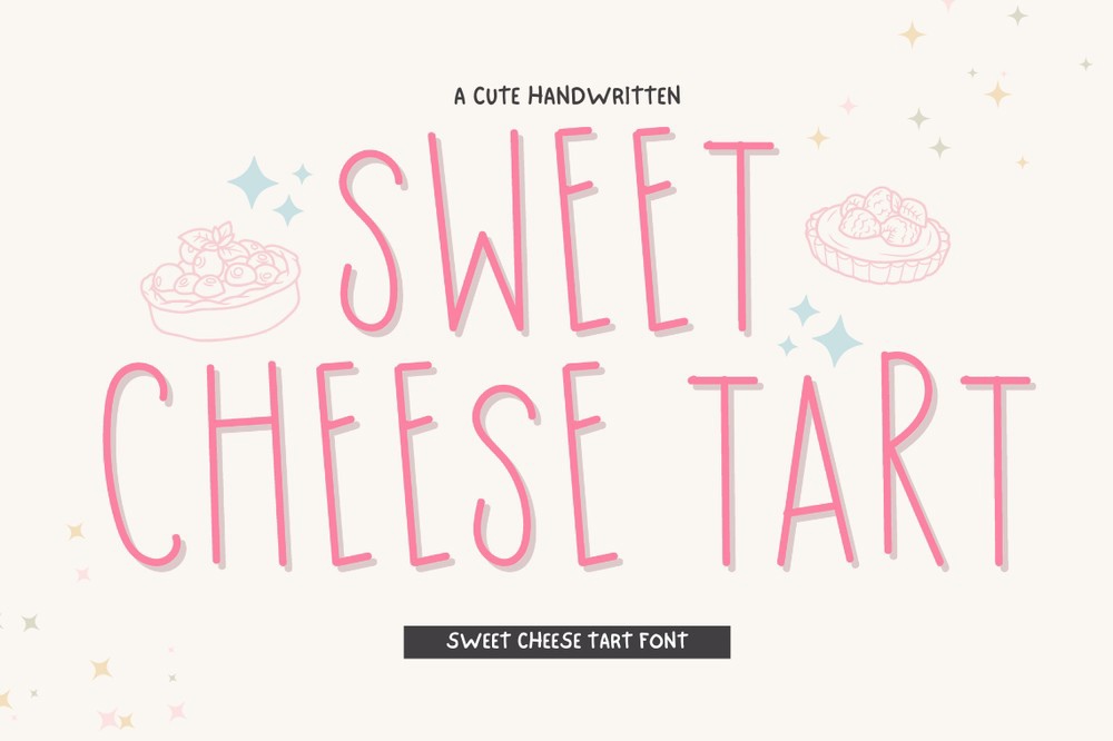 Przykład czcionki Sweet Cheese Tart