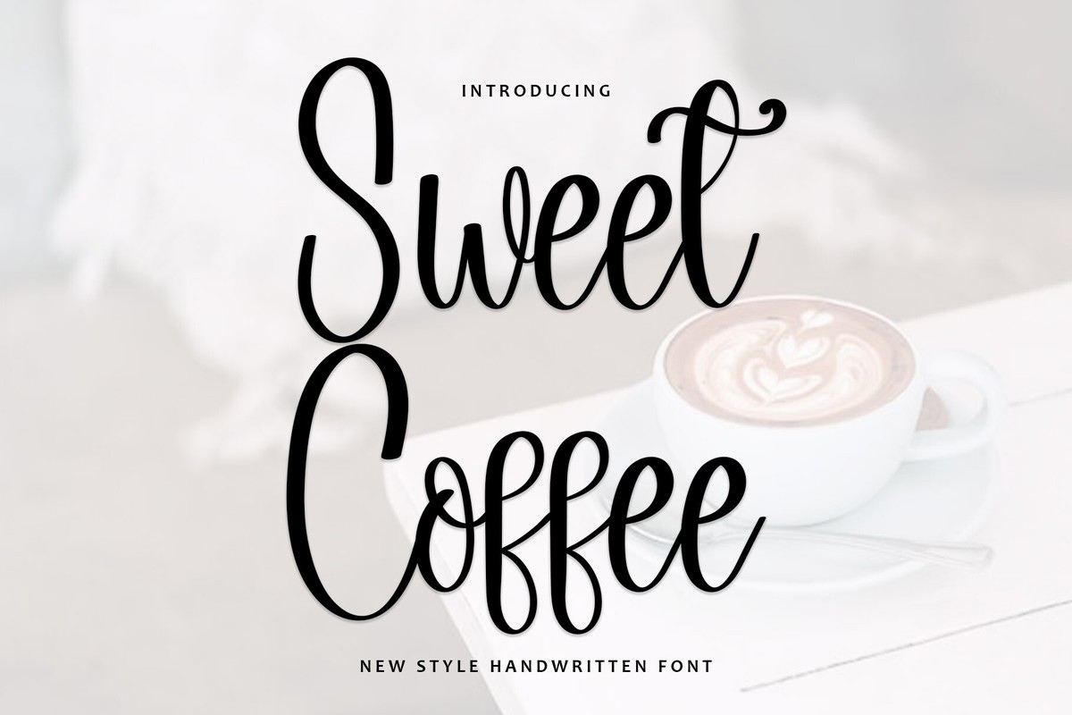 Przykład czcionki Sweet Coffee Regular