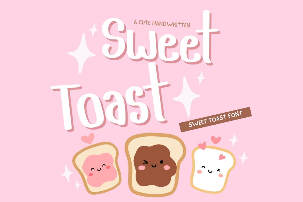 Przykład czcionki Sweet Toast Regular