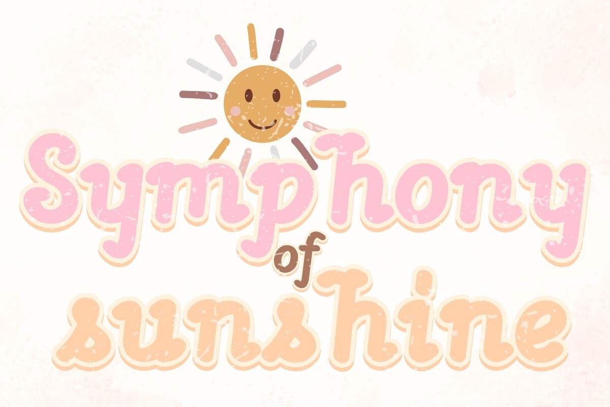 Przykład czcionki Symphony of Sunshine