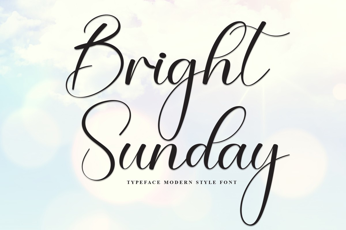 Przykład czcionki Bright Sunday Regular