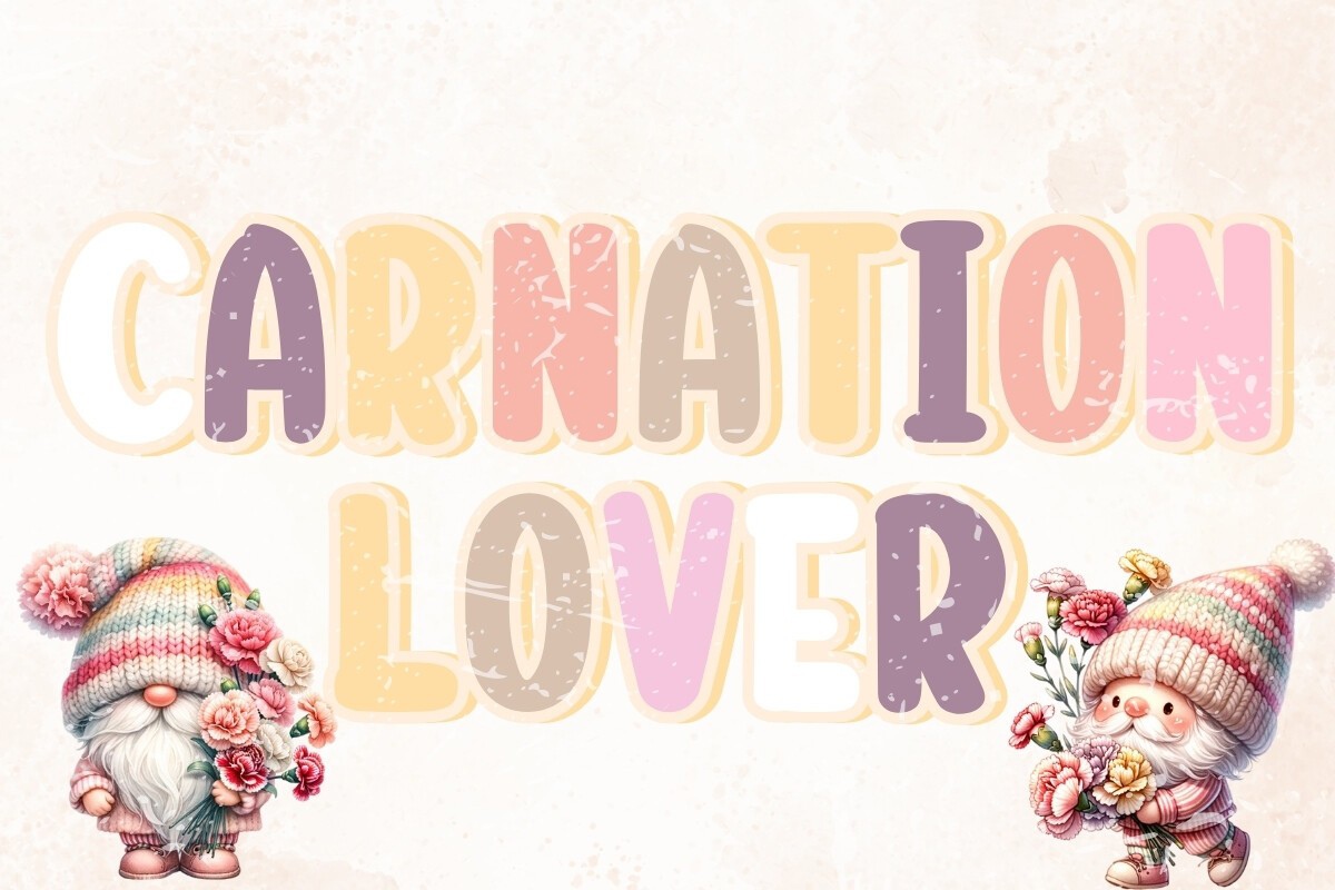 Przykład czcionki Carnation Lover Regular