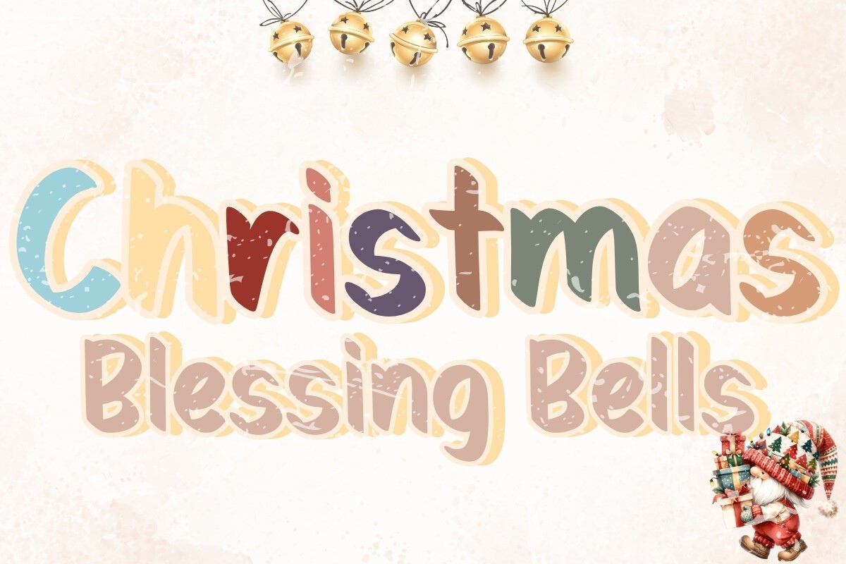 Przykład czcionki Christmas Blessing Bells