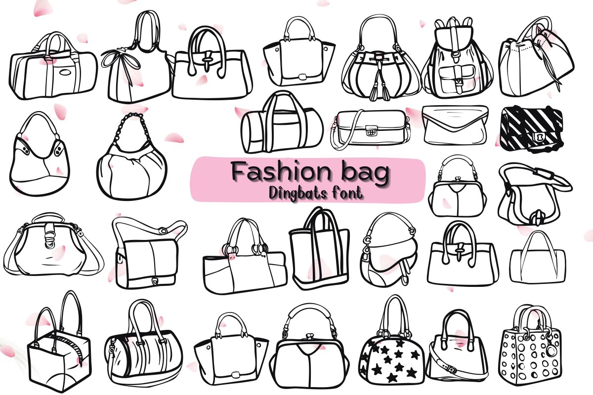 Przykład czcionki Fashion Bag