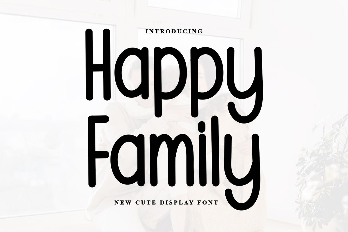 Przykład czcionki Happy Family