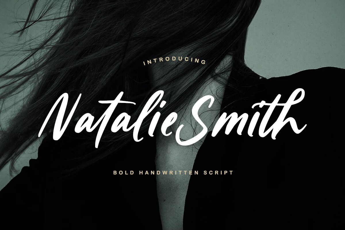 Przykład czcionki Natalie Smith