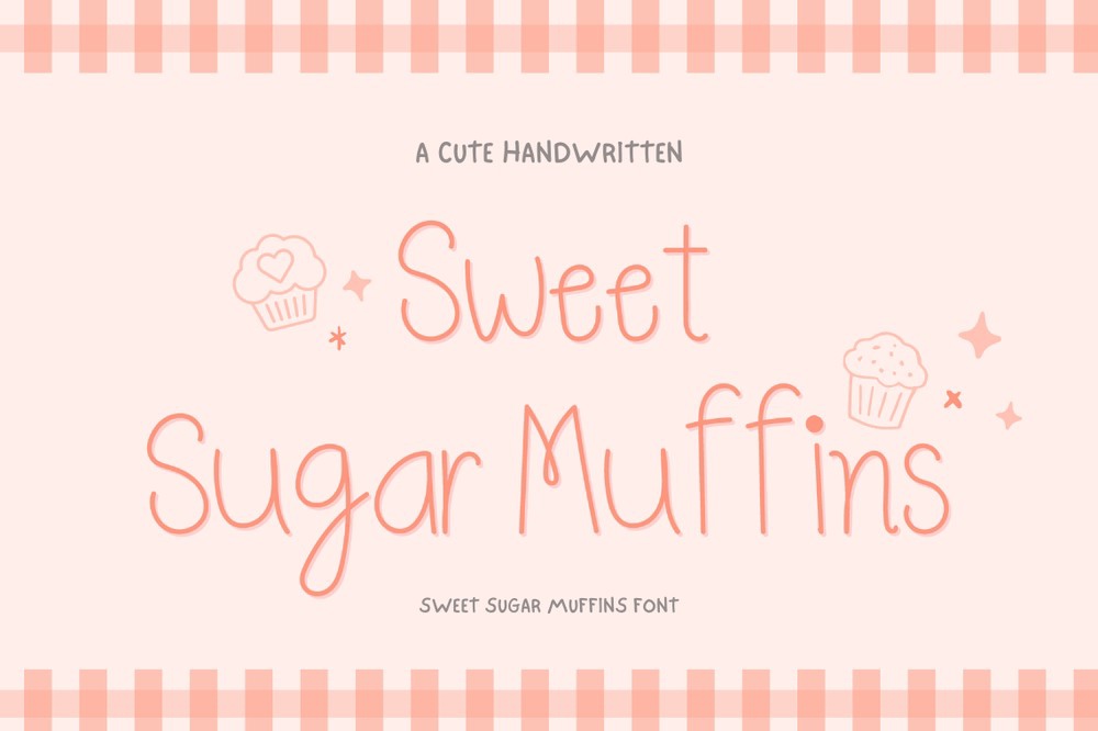 Przykład czcionki Sweet Sugar Muffins