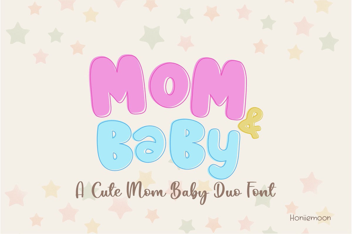 Przykład czcionki Mom & Baby
