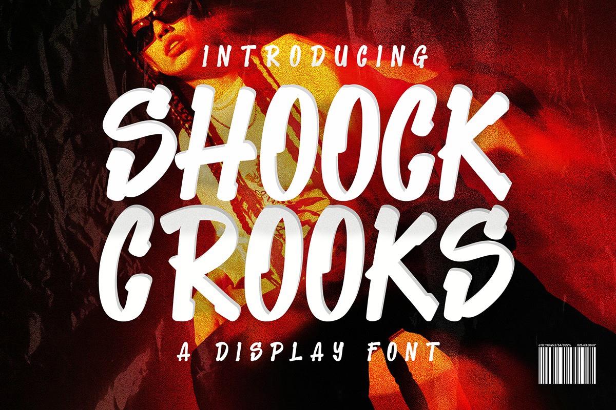 Przykład czcionki Shoock Crooks