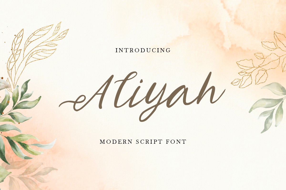 Przykład czcionki Aliyah