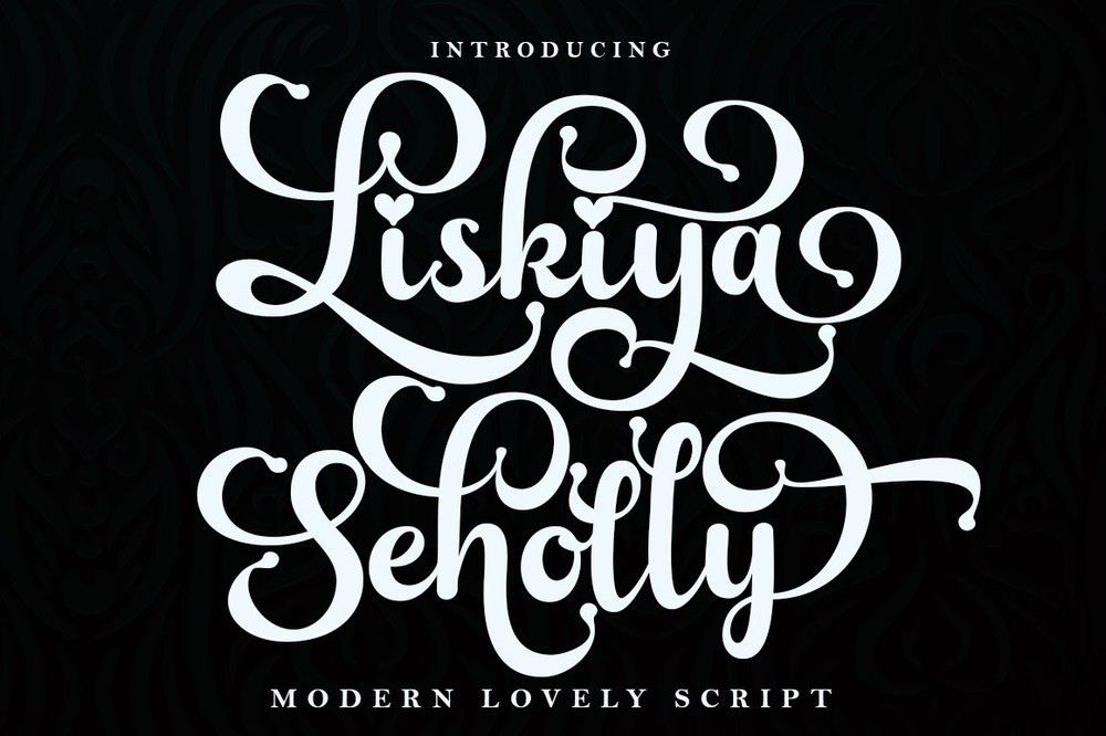 Przykład czcionki Liskiya Seholly