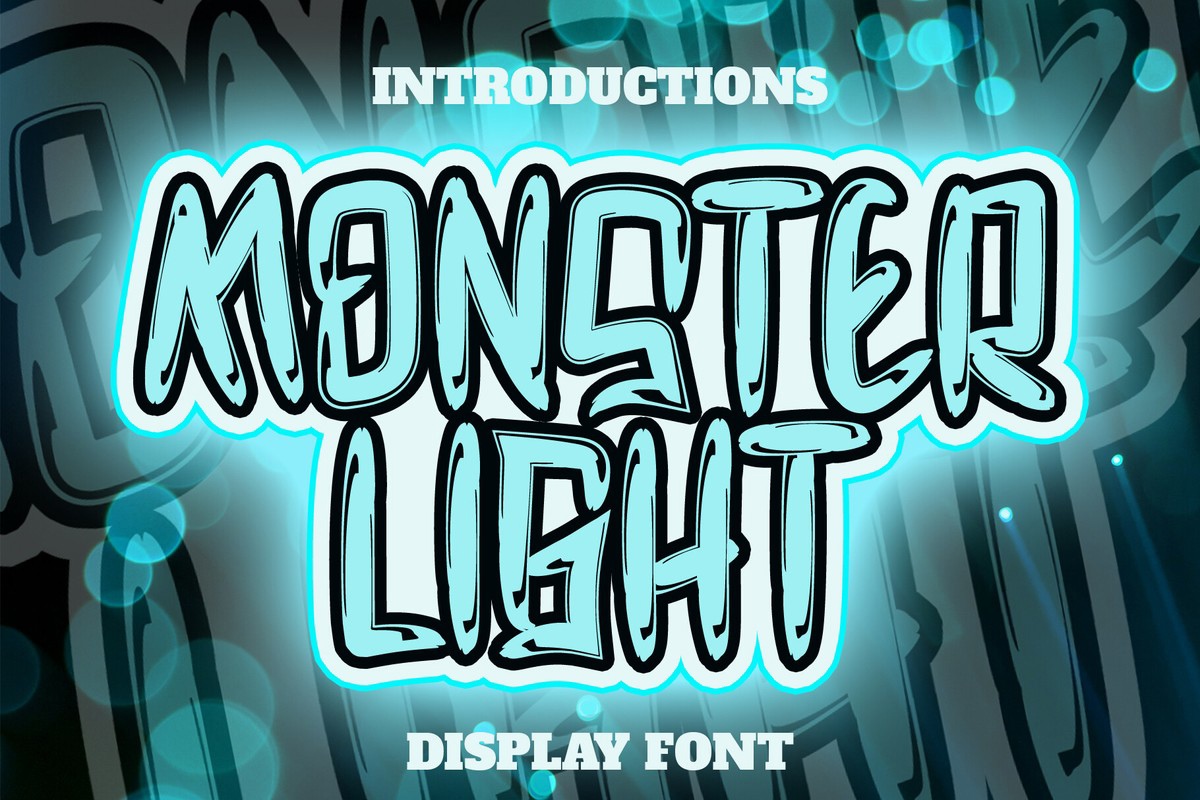 Przykład czcionki Monsterlight