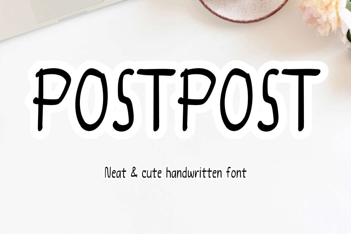 Przykład czcionki Postpost
