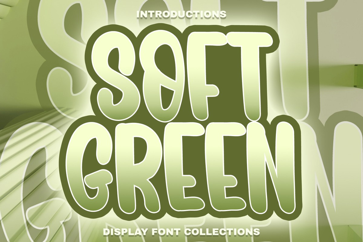 Przykład czcionki Soft Green