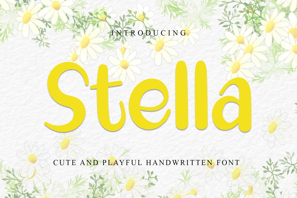 Przykład czcionki Stella