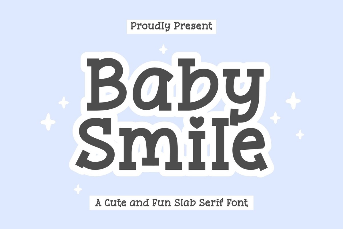 Przykład czcionki Baby Smile