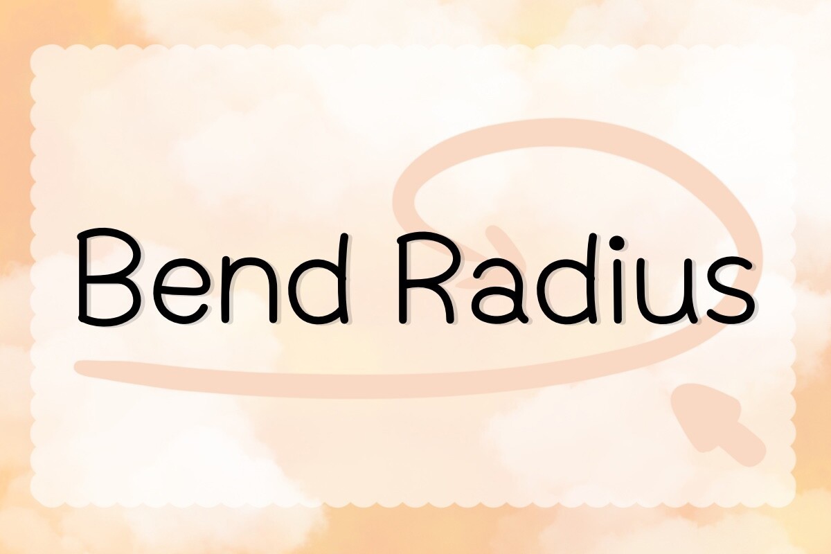 Przykład czcionki Bend Radius