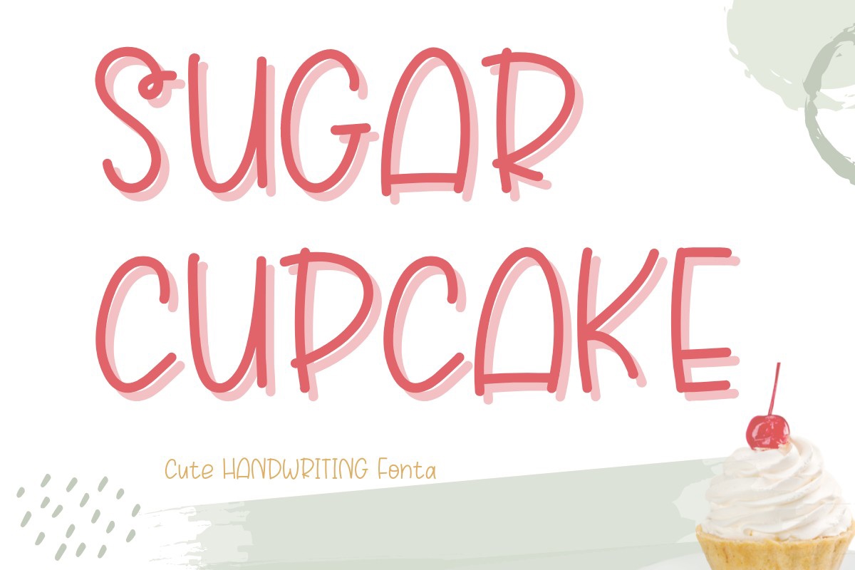 Przykład czcionki Sugar Cupcake