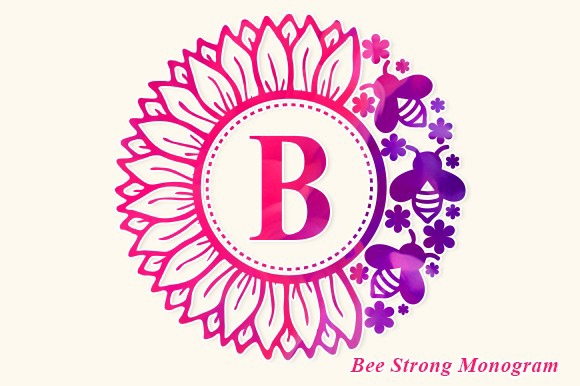 Przykład czcionki Bee Strong Monogram Regular