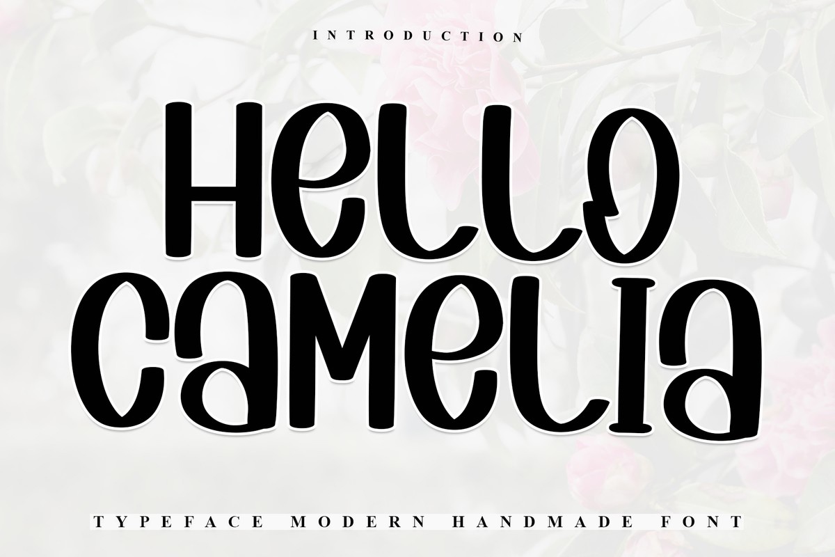 Przykład czcionki Hello Camelia