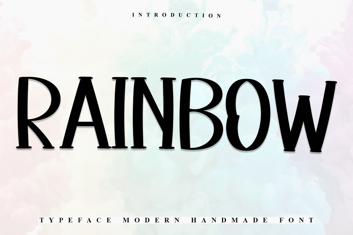 Przykład czcionki Rainbow